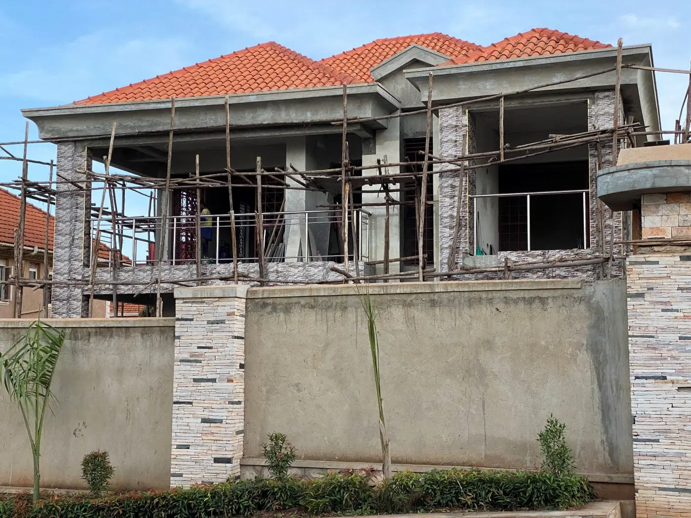 Two-storey residence, Buziga-Munyonyo, Kampala: built