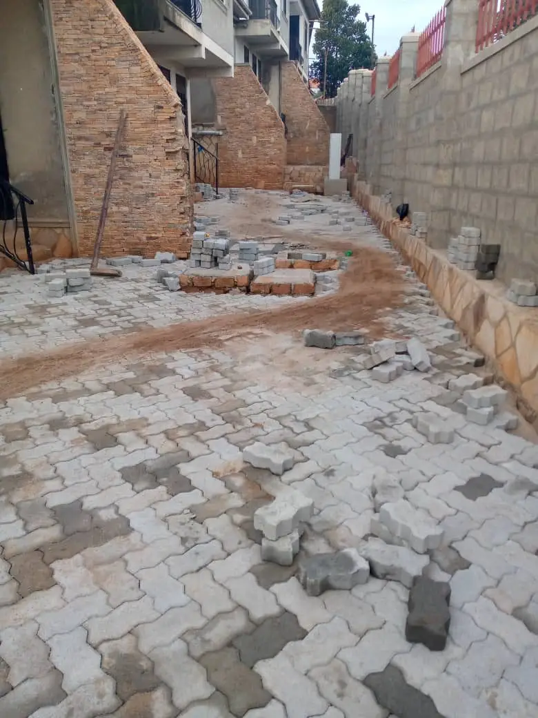 Paving works, Apartment estate, Najjera – Kungu, Kiwologoma, Wakiso
