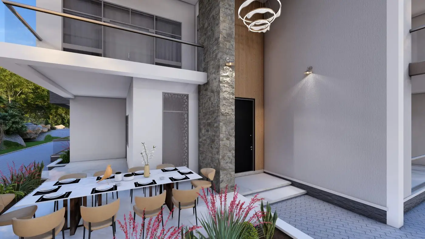 Furnishing and procurement: furnishing outdoor dining