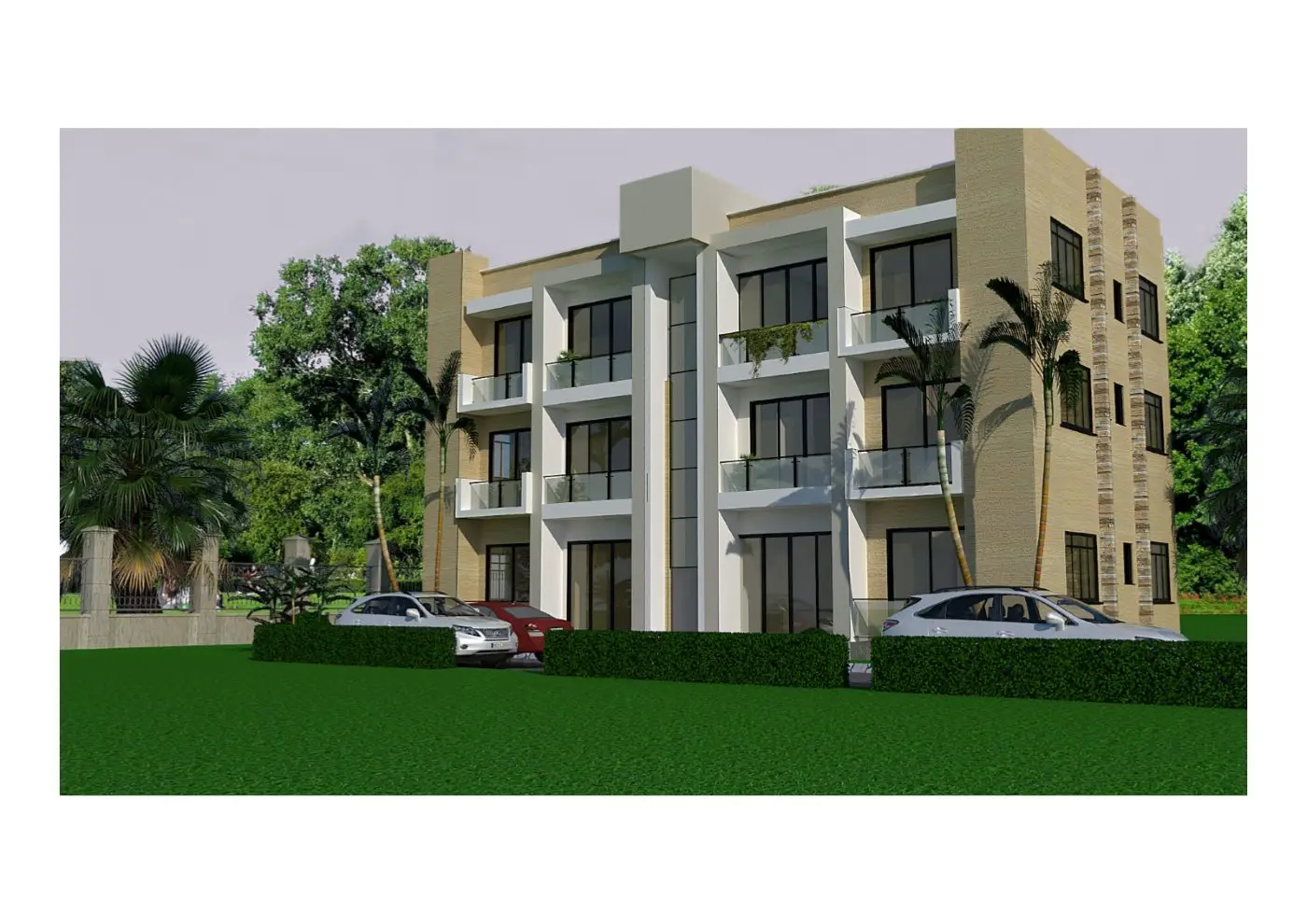 Three-storey apartment block, Kitende, Wakiso